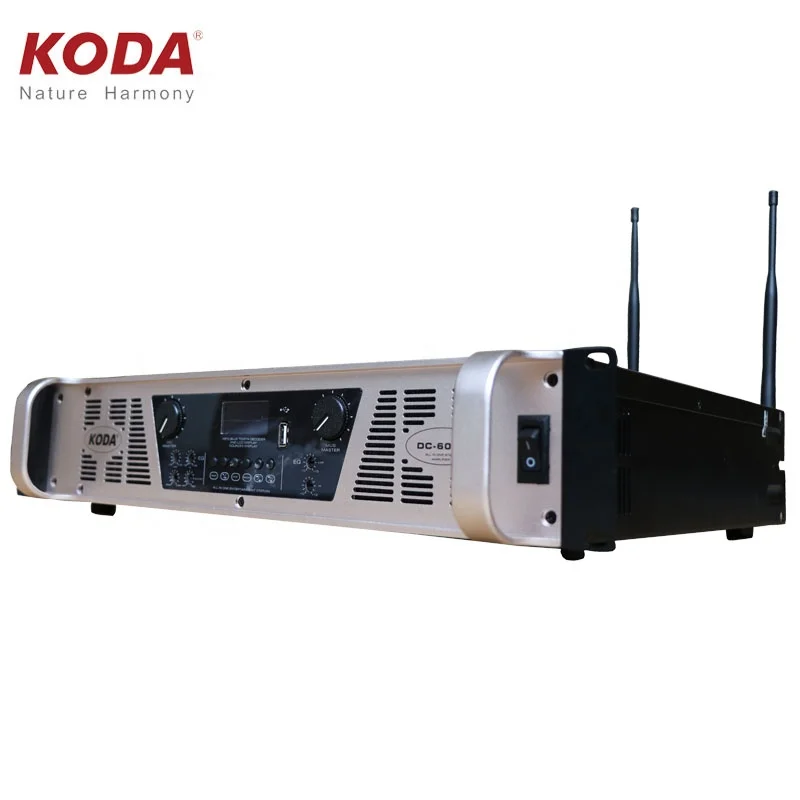 2020 New Arrival 1200W Class D Professional Power Digital Amplifier with BT/USB Mic