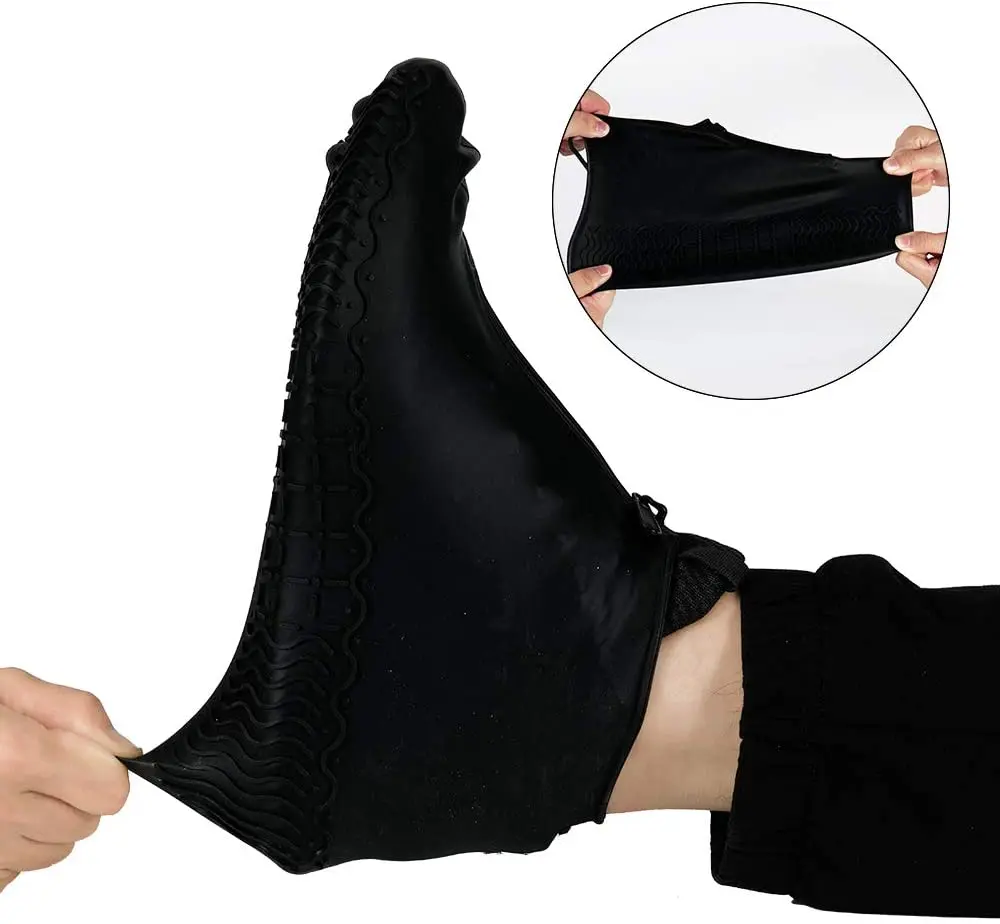 Outdoor Reusable Non Slip Rain Shoe Cover Unisex Shoe Protectors Outdoor with Non-slip Sole for Rainy and Snowy