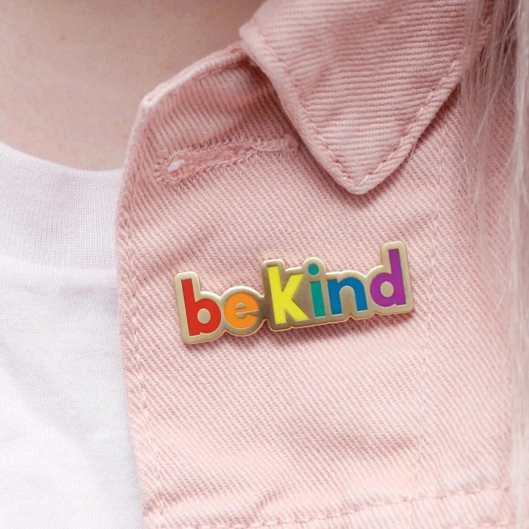 Brand New Custom Logo Name Blank Lapel Pin Brooch Magnetic 3D Round Tag Badge