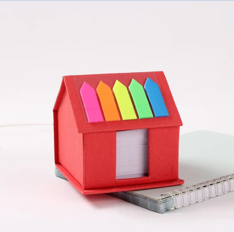 Wholesale tear-off memo colors cheap custom sticky notes adhesive removable house design