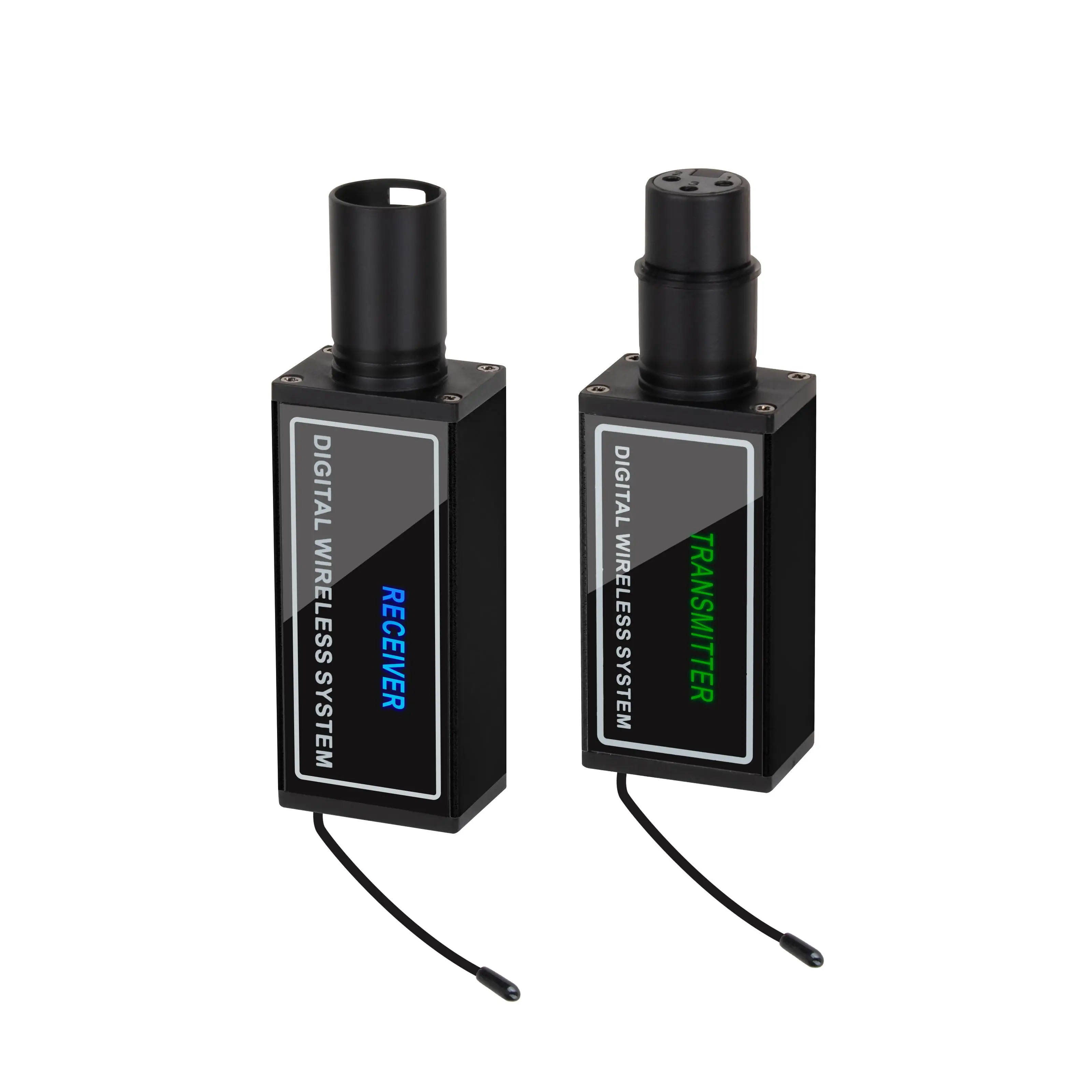 UHF Wireless Receiver & Transmitter System, Microphone Wired to Wireless Conversion with XLR Interface Wireless System