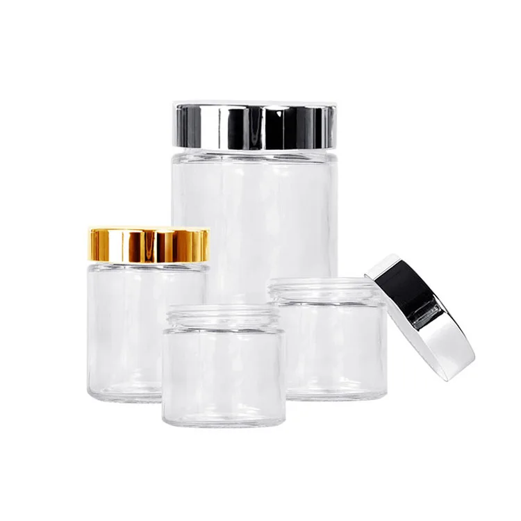 
Custom wholesale different sizes 200ml 230ml 250 ml 300ml 500ml chap empty baby food storage glass jars 