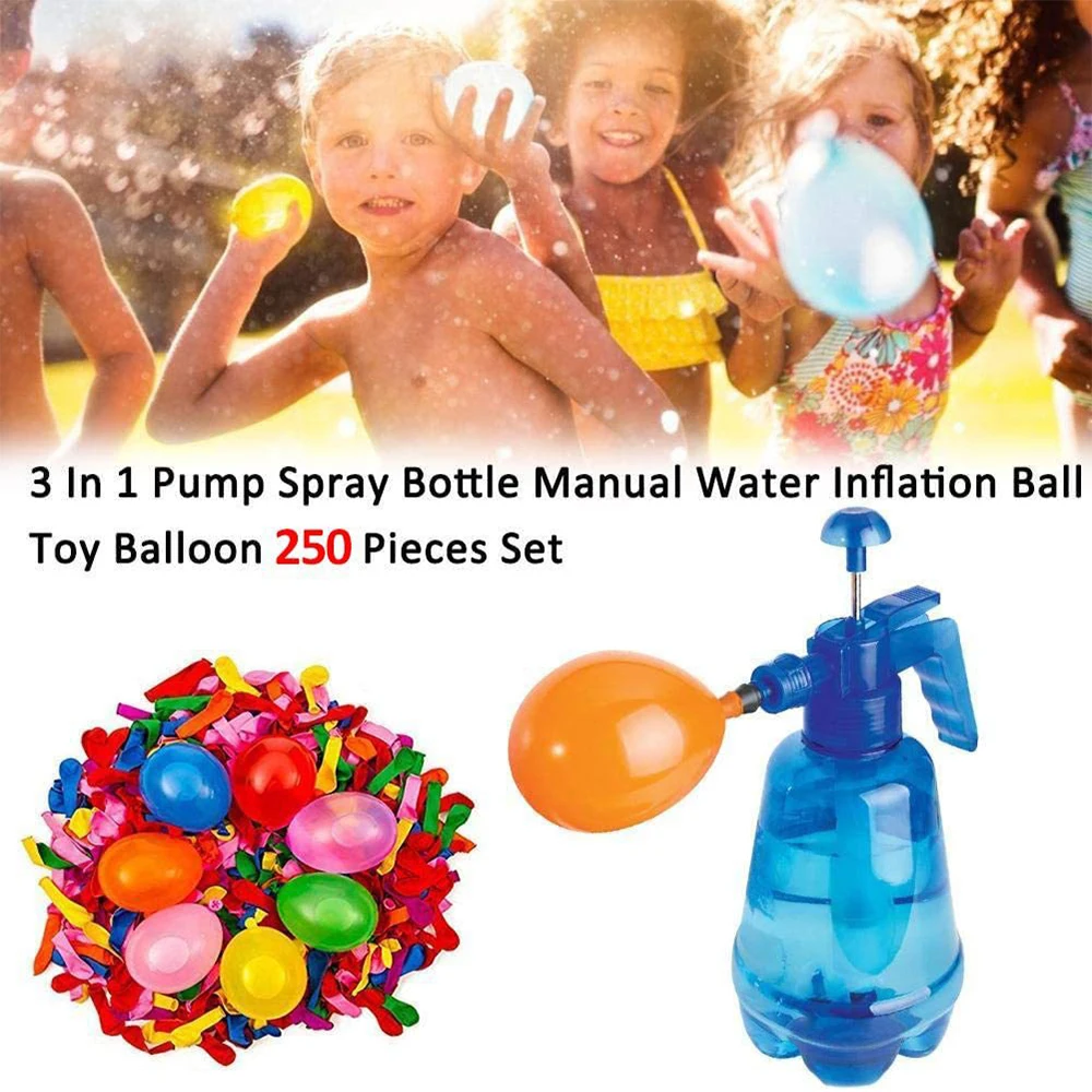 Outdoor toy portable water balloon bomb sprayer pump toilet filling bottle pump water balloon