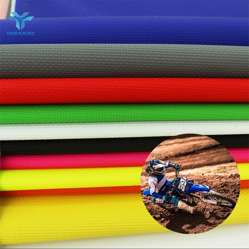 Manufacturer Customization Multicolor Dirt Bike Seat Cover Surface Protector Faux Synthetic Leather PVC Leather for Motorcycles