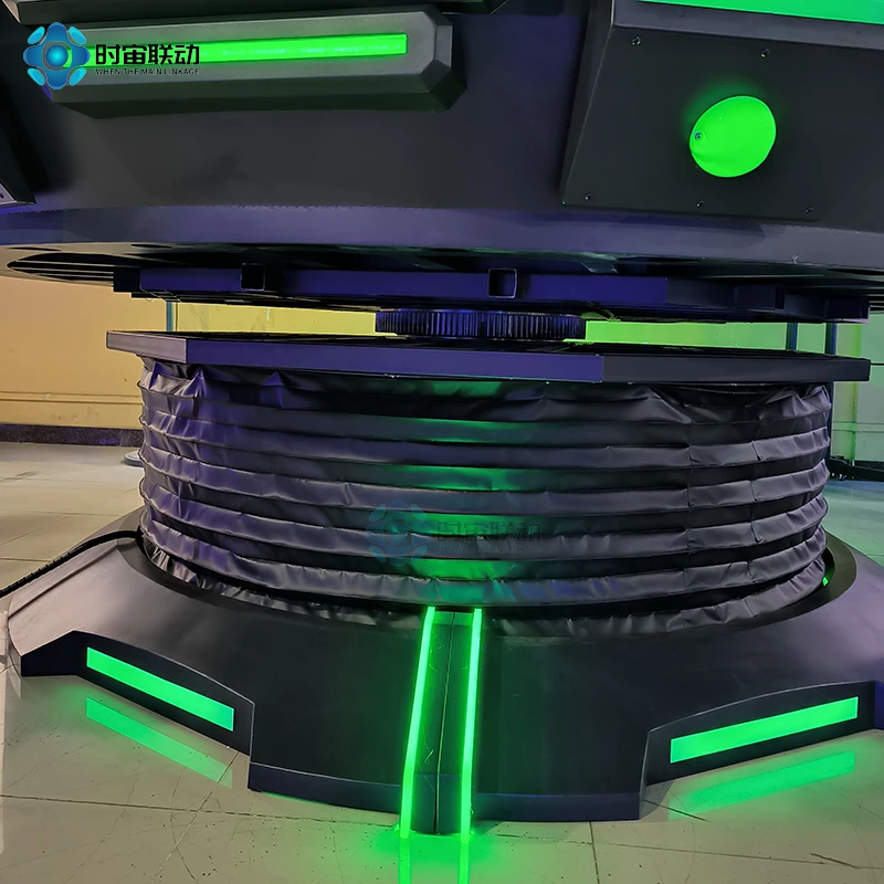 360-degree rotating shooting interactive VR flying saucer exciting screaming Big pendulum roller coaster game popular experience