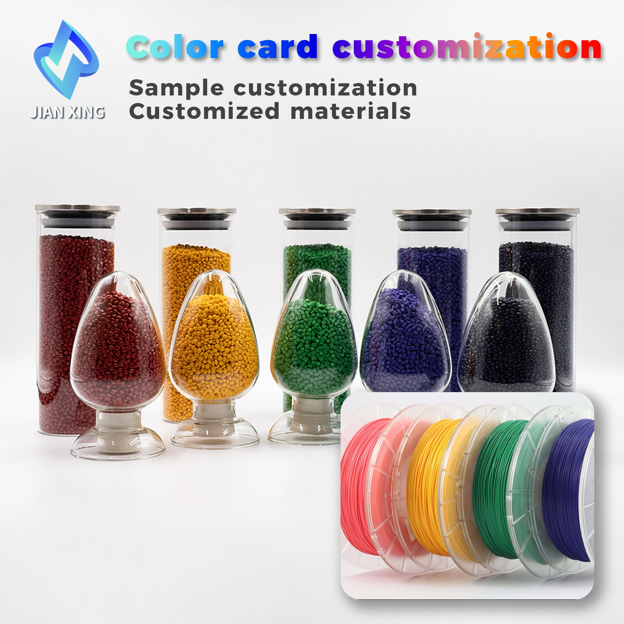 Manufacturer Plastic TPU ABS PP PET PE PA PETG PP PC PLA Color granule black masterbatch /white/ functional Masterbatch custom