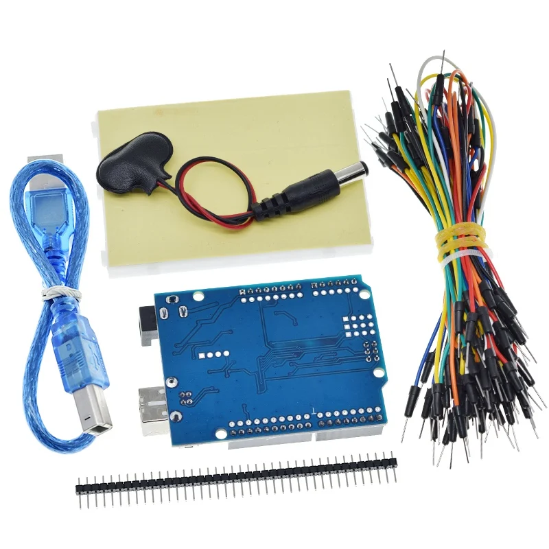 Набор для начинающих TZT arduino Uno R3-комплект из 5 предметов: R3 макетная плата джампер USB-кабель и разъем батареи 9 В