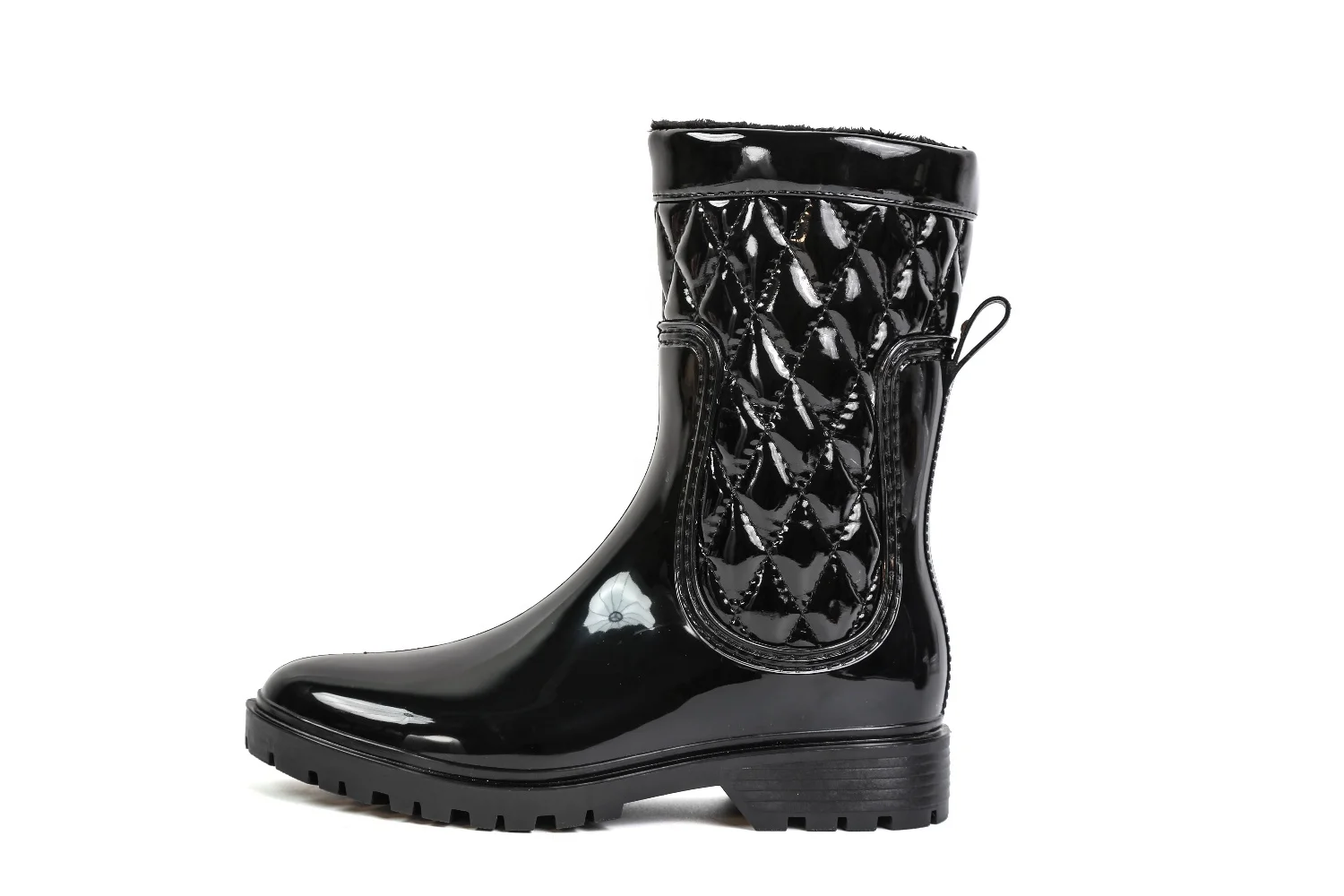 Simple Stylish PVC Shoes Outdoor Walking Boots Anti-slip Rain Boots for Ladies