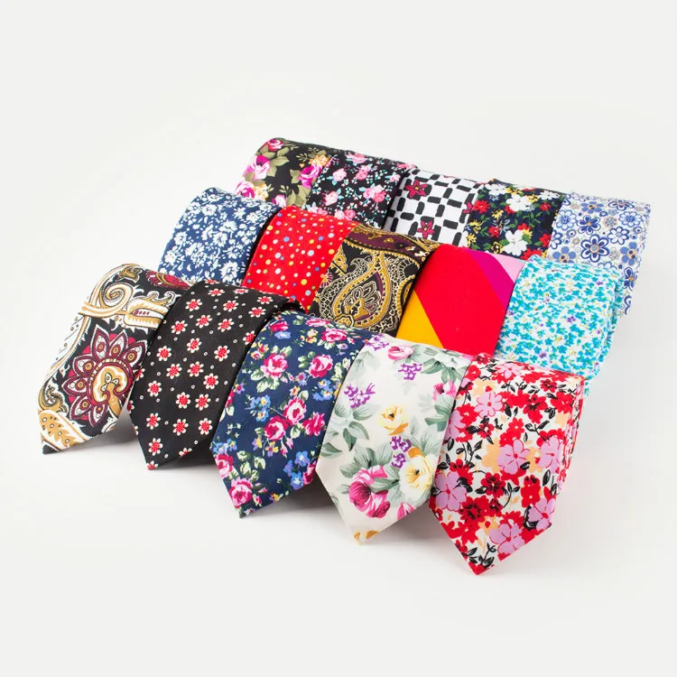 
Мужские европейские яркие цветочные стили 6,5 см обтягивающие хлопковые Галстуки для свадебной вечеринки в наличии галстук оптовая продажа 