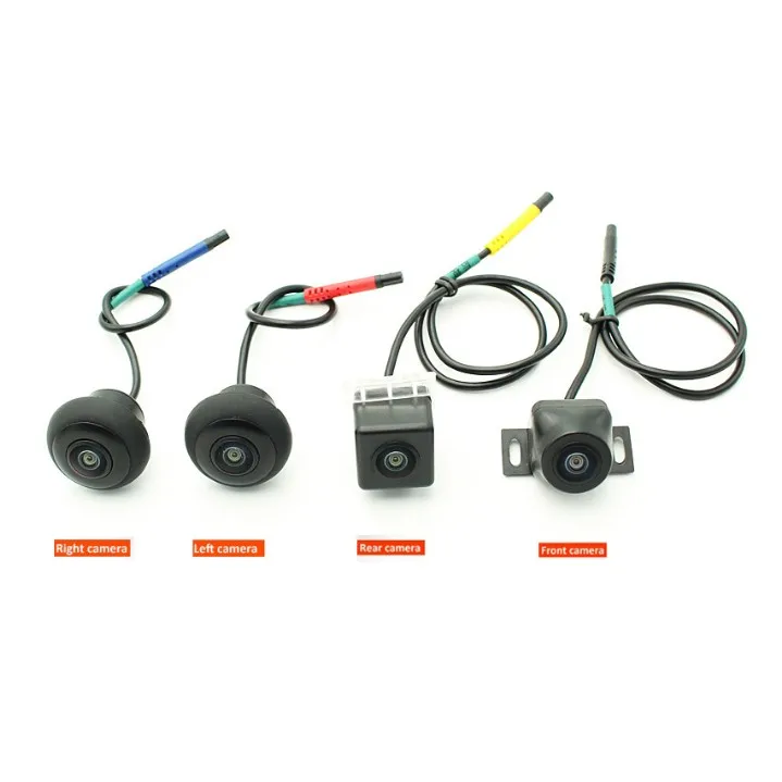 360 panoramic 3D reversing visual camera 720P 1080P 4 dvr video recorder For Android radio car video car dvd player