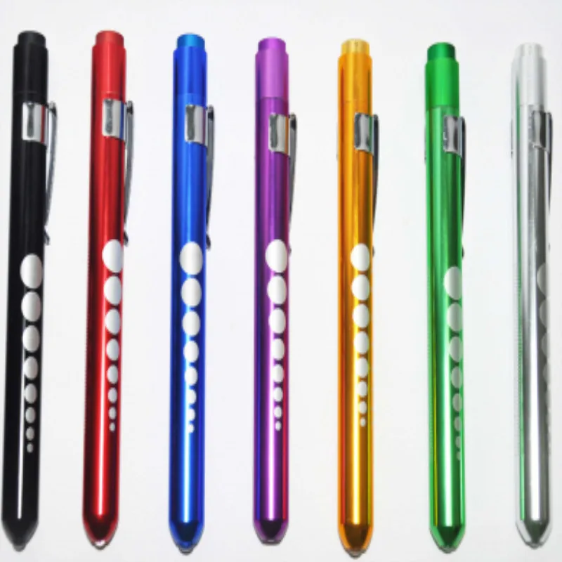 Mini Medical Aluminum Alloy Penlight Doctor Nurse LED Pupil Gauge Pen Flashlight Visual Acuity Examination Apparatus