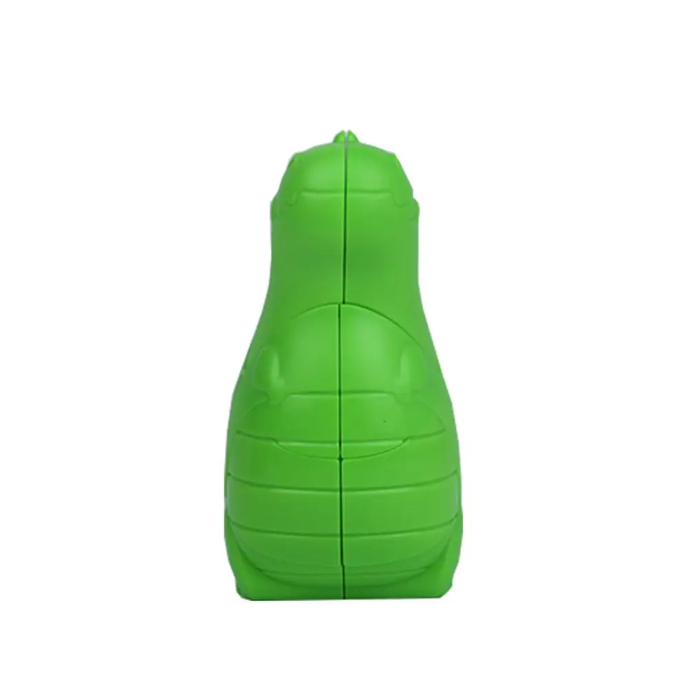 Wholesale abs plastic green dinosaur magic cube puzzle toy for kids