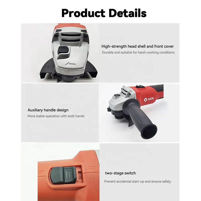 Ken mini power cordless power tools 20v lithium-ion angle grinder with battery