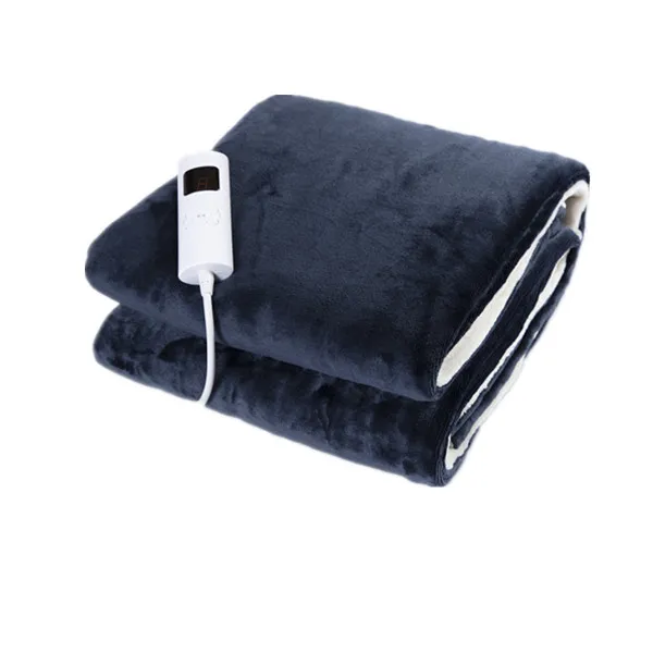 CE/RoHS/BSCI/Sedex Approved Flannel Fleece Electric Over Blanket Heated Throw with Timer