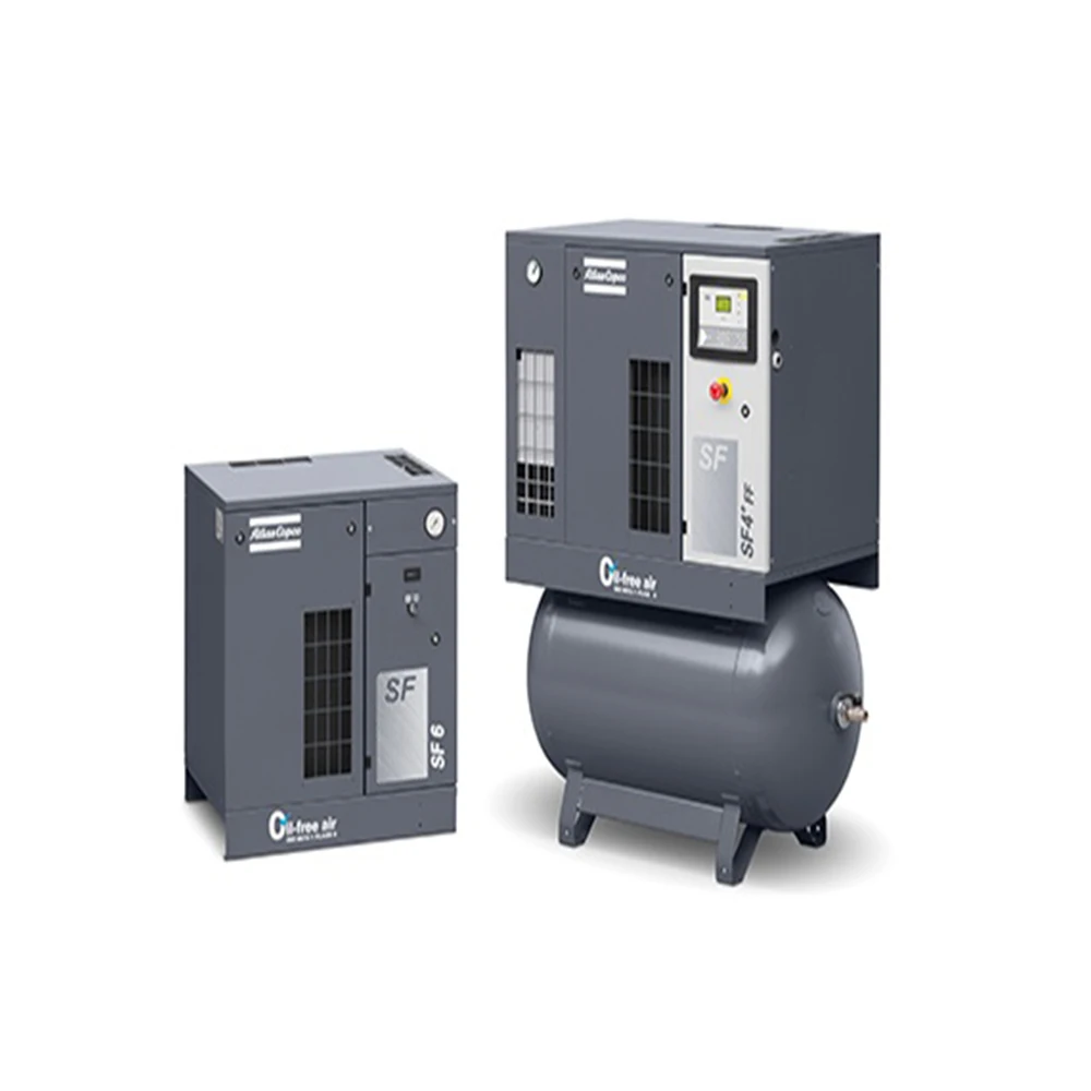 7.5HP SF6 + FF SF 5.5KW atlas copco atlascopco безмасляный воздушный компрессор