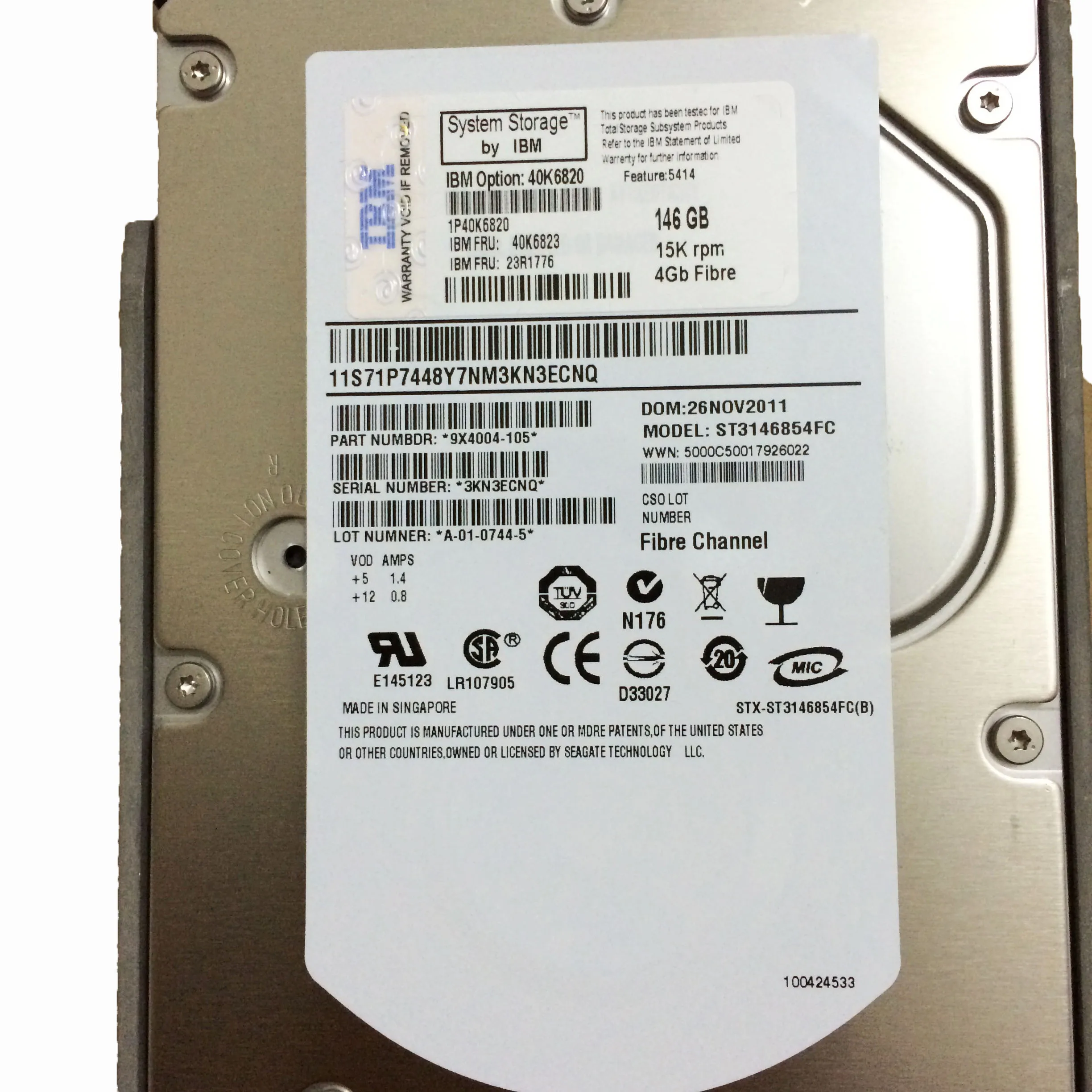 Good Price Storwize 2.4TB Hard Drives 01YM176 SAS 10K 2.5 V7000 Gen2 Internal HDD