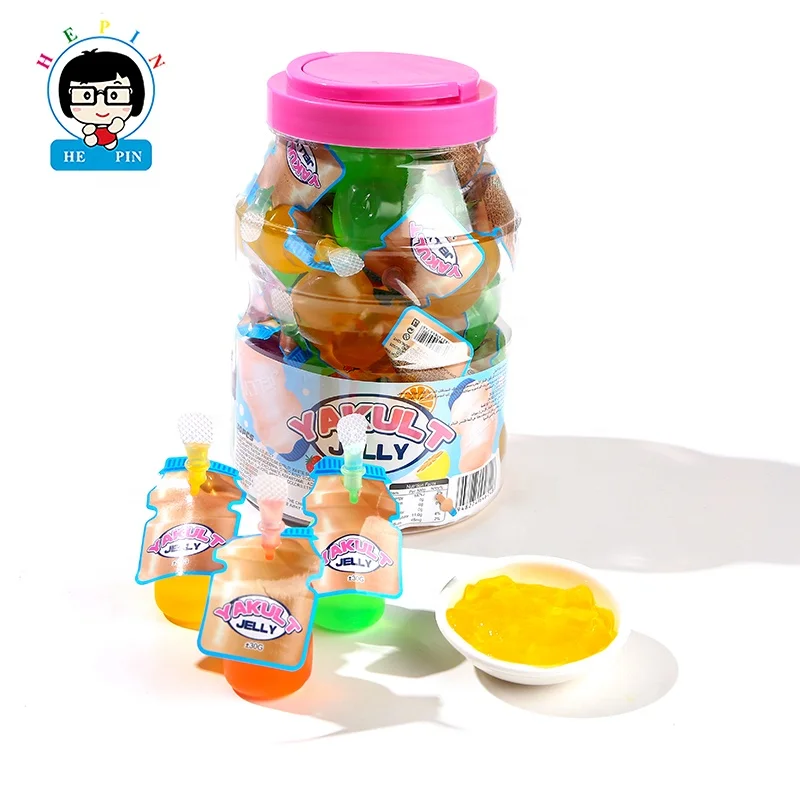 Factory Direct Sweet Fruit Flavor CC Jelly Candy Colorful Milk Bottle Shaped Jelly For Kids