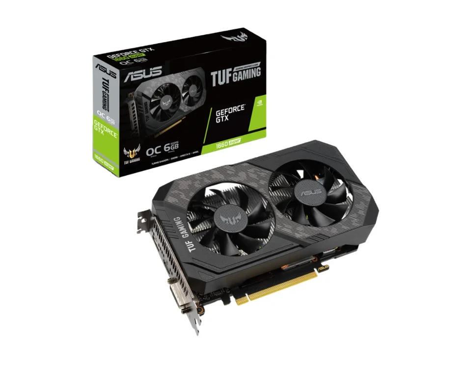 Graphics Card GTX 1660S In Stock TUF Gaming GeForce GTX 1660 SUPER OC 6GB GDDR6 For Desktop