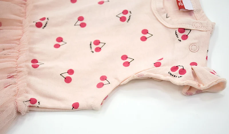 Fuyu Baby Printed Saree Animal Pattern Cherry Fun Dinosaur Multicolor Dress Round Neck Cotton for Kids Sleeveless high quality