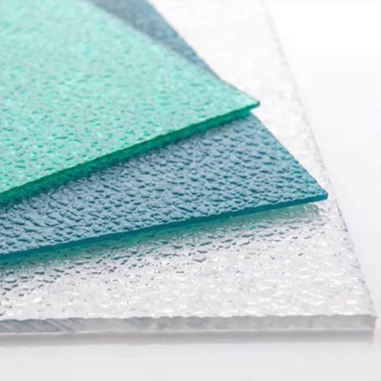 Transparent thermal insulation polycarbonate sheet  plastic sun sheets pc embossed sheets