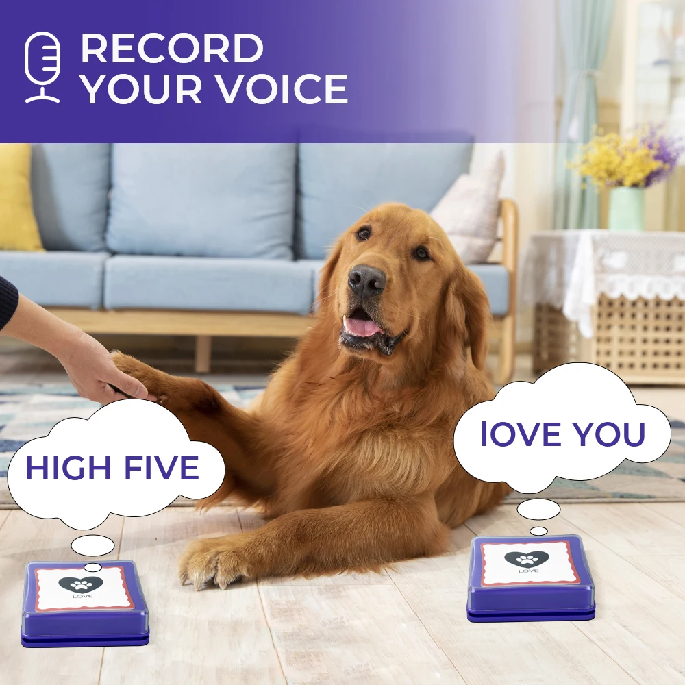 Recordable Answer Buzzers, Personalized Sound Buzzers Talking Button Dogs Button For Communication