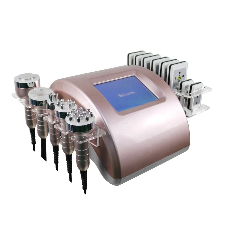 
body sculpting vacuum RF fat removal ultrasonic 6 in 1 cavitation lipolaser slimming machine 