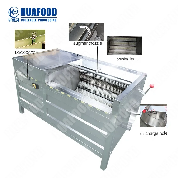 HuaFood HDF1200 1000 кг/ч Коммерческая Машина для чистки маниоки цена машина