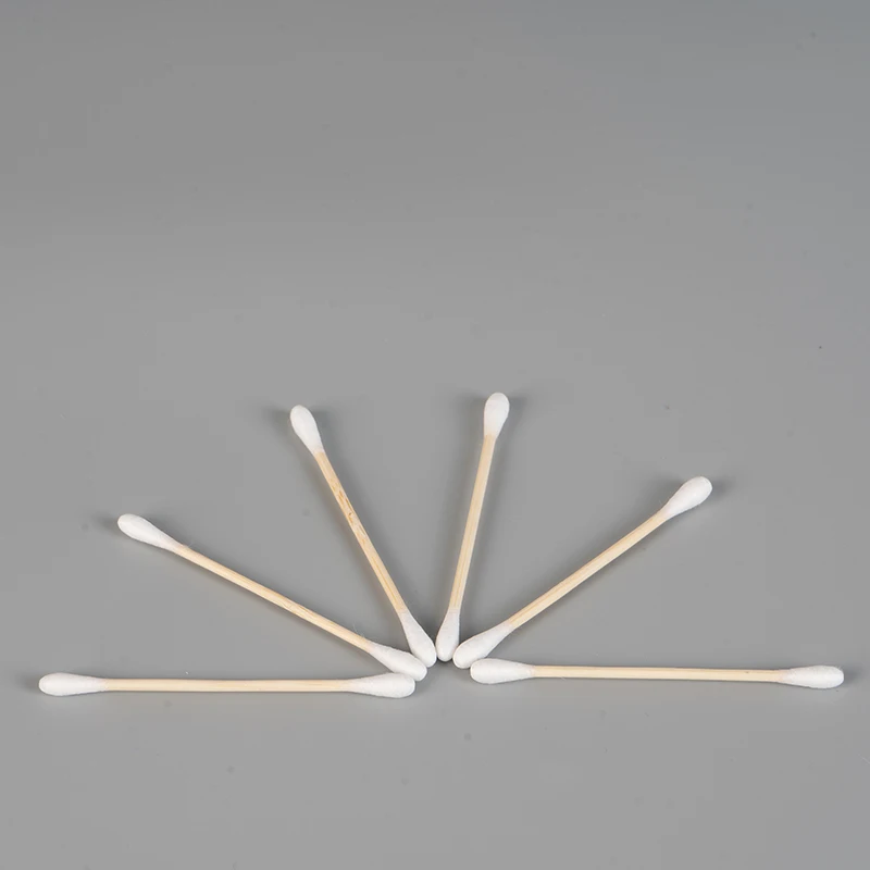 300 шт. бамбуковые палочки, ватные палочки в ящиках из крафт-бумаги