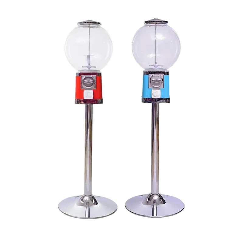 SUNMO Coin operated automatic candy capsule gumball transparent gashapon vending machine