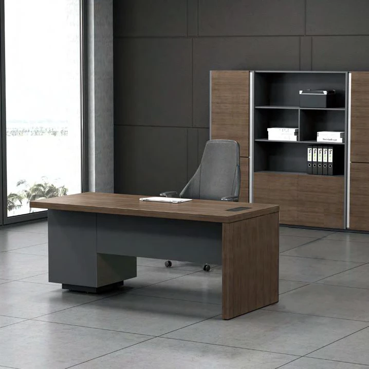 180*80 cm high quality modern design competitive price single office table for manager with pedestal