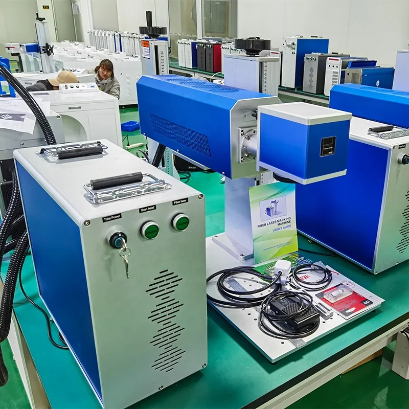 JN QUALITY CNC Split Desk Portable Type 30w 50w 100W Fiber CO2 Laser Marking Machine