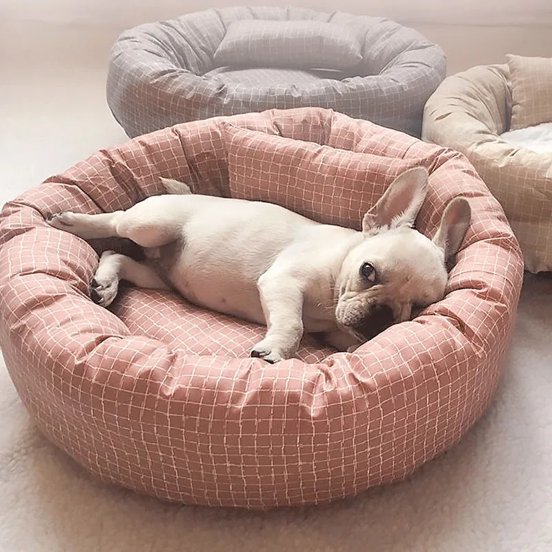 Manufacturer Luxury Design Polyester Breathable Eco-Friendly Soft Small Animal Kennel Cotton Customized Logo Dogs Pet Bed