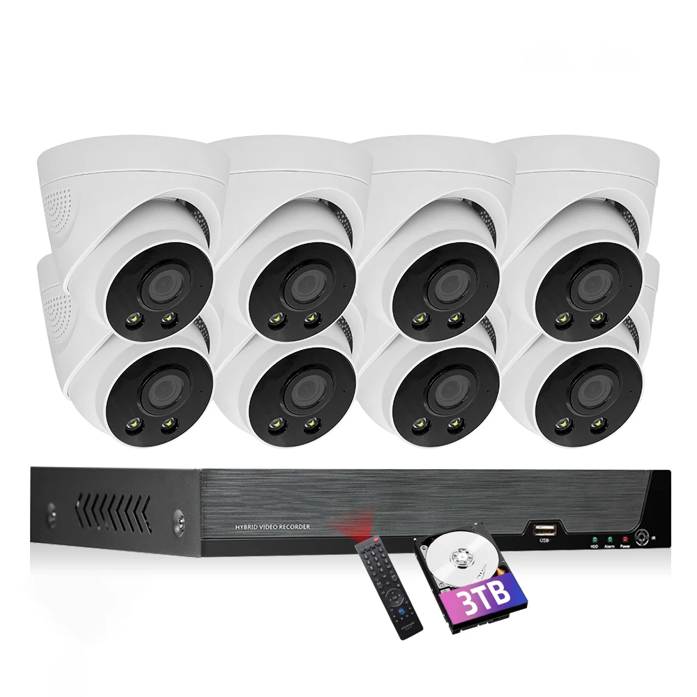 Система домашней безопасности комплект беспроводной Ip-камеры Full Hd сетевой видеорегистратор 8 каналов 4 канала система