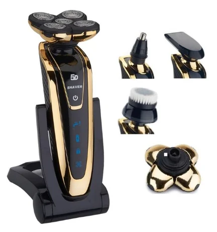  Amazon Горячая Влажная/сухая 5D Бритва для мужчин USB перезаряжаемая электрическая бритва