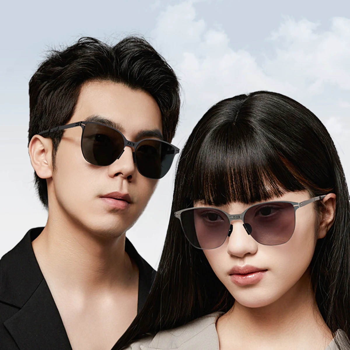 New Designer High Quality Brand folding glasses Fashion Polarized Sunglasses Men cat eye metal Folding sunglasses Women 2024