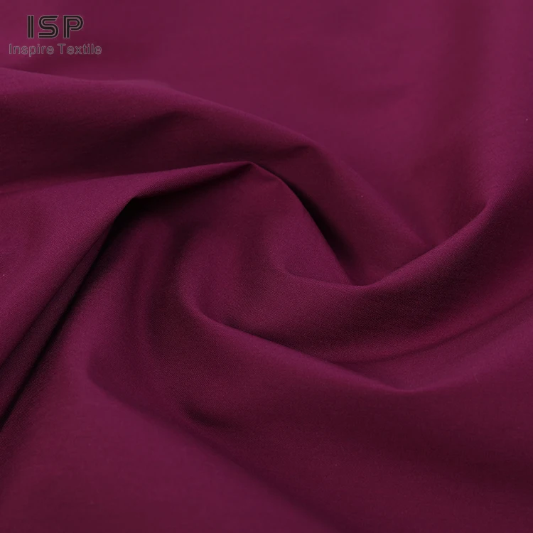 Manufacturer plain solid dyed designer nylon 65%C 32%N 3%S wholesale cotton fabric