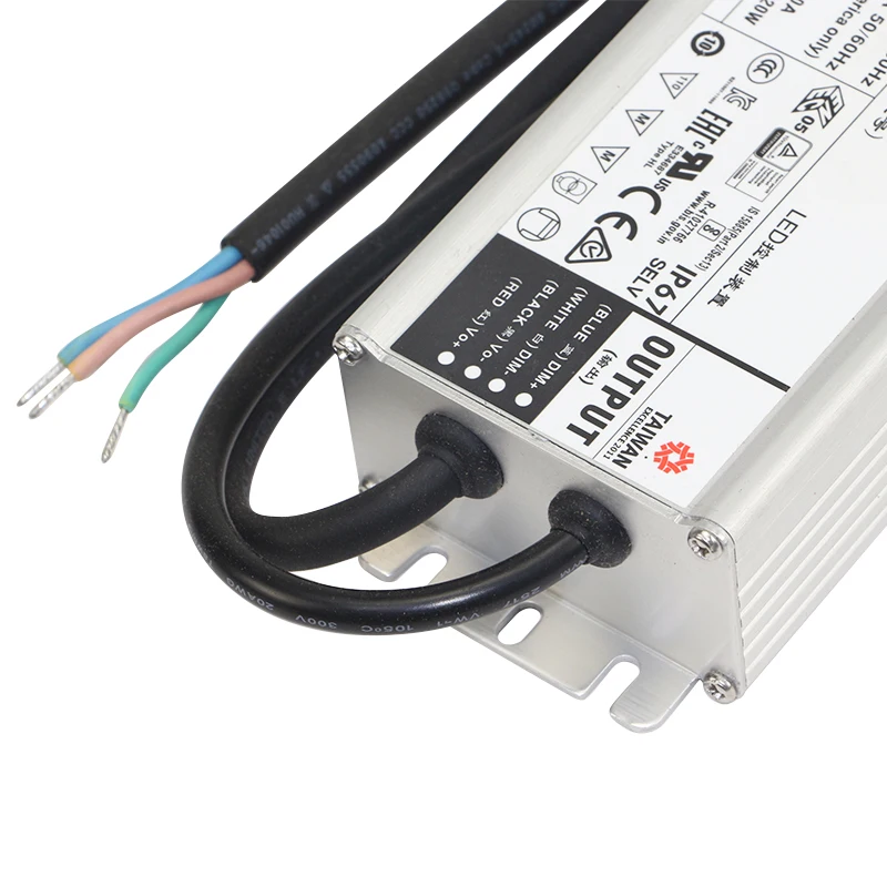 Meanwell HLG-120H-12B 120W 12V Dimmable LED Driver for LED Street Lighting