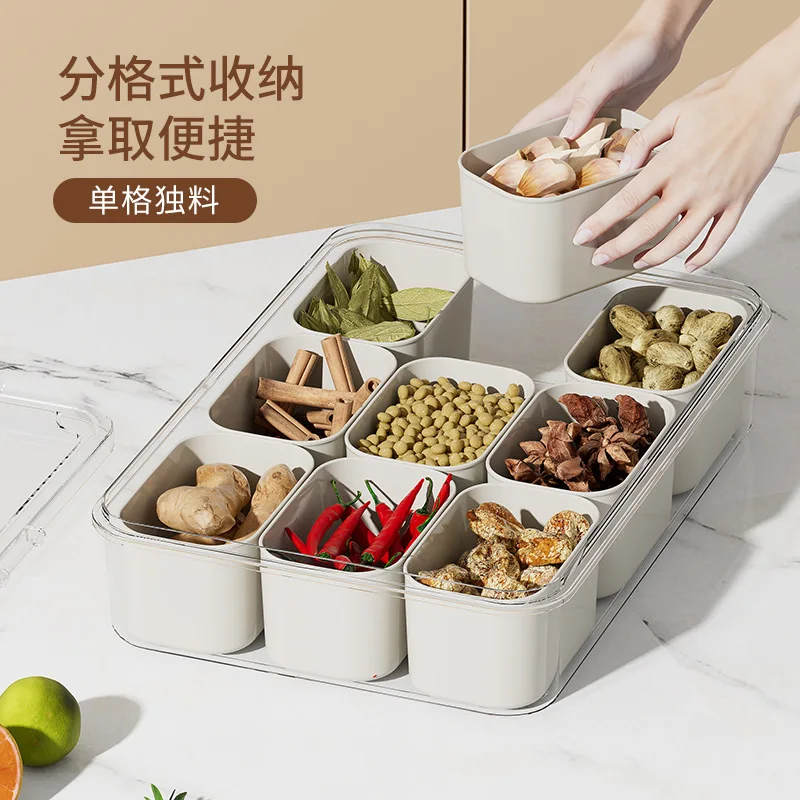Kitchen Storage Box Sealed Plastic Jar for Seasoning & Spices Household & Food Use