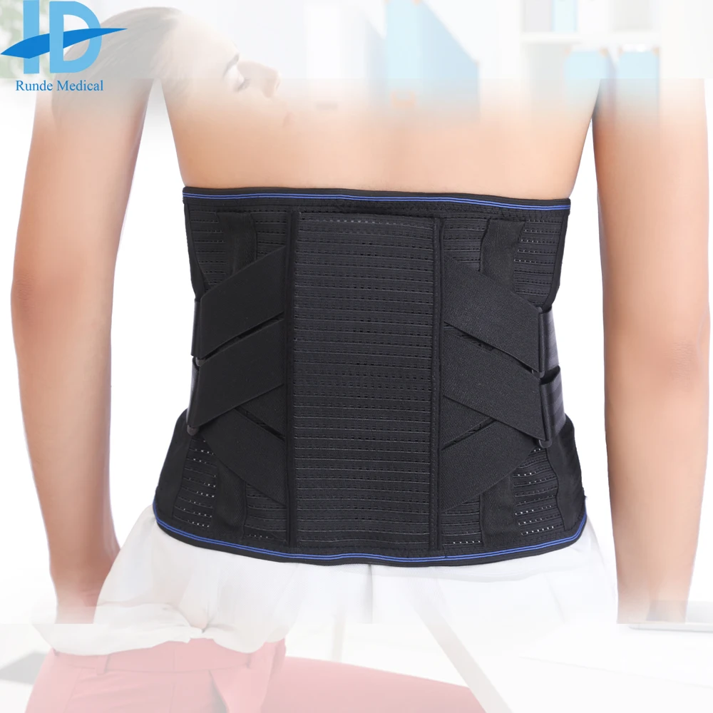 High Strength  Full Double Strap Lumbar Spine Back Support Brace Belt Pain Relief Band