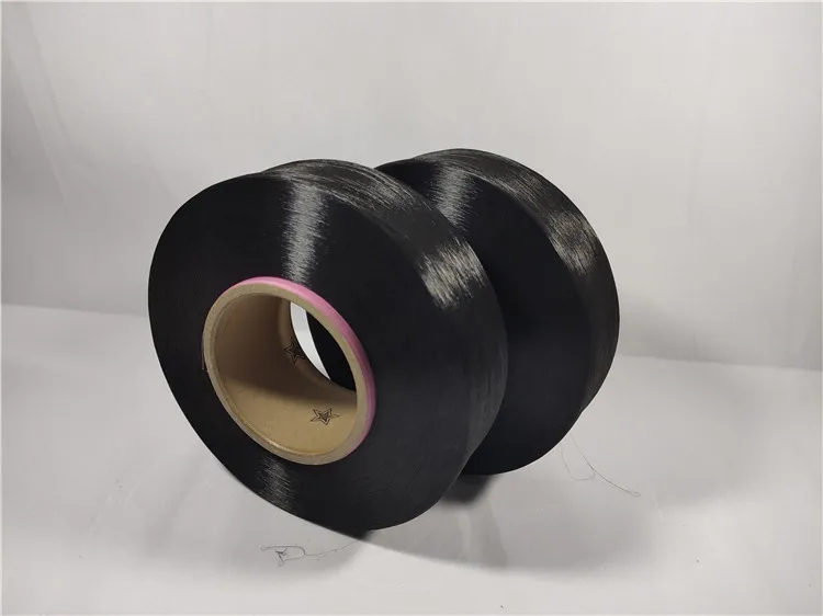 The most popular 40D black spandex yarn high resilience high quality black spandex