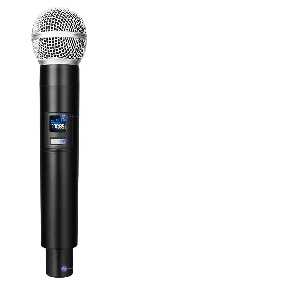 New WN58 VHF Rechargeable Dynamic Vlog Custom Wireless Professional Hand Held Wireless Microphone for Karaoke
