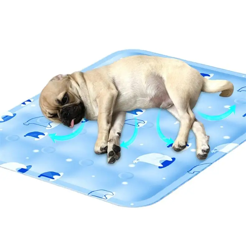 Multi-size summer cute duck Waterproof Bite-resistant Foldable Reusable Washable PVC cooling pet ice pad for dog cat sleeping