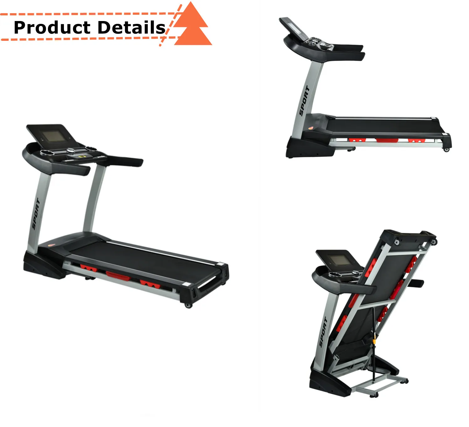 Lijiujia 5250 Electric Cheap Foldable Semi Commercial Treadmill 3.0hp Gym Equipment Running Machine