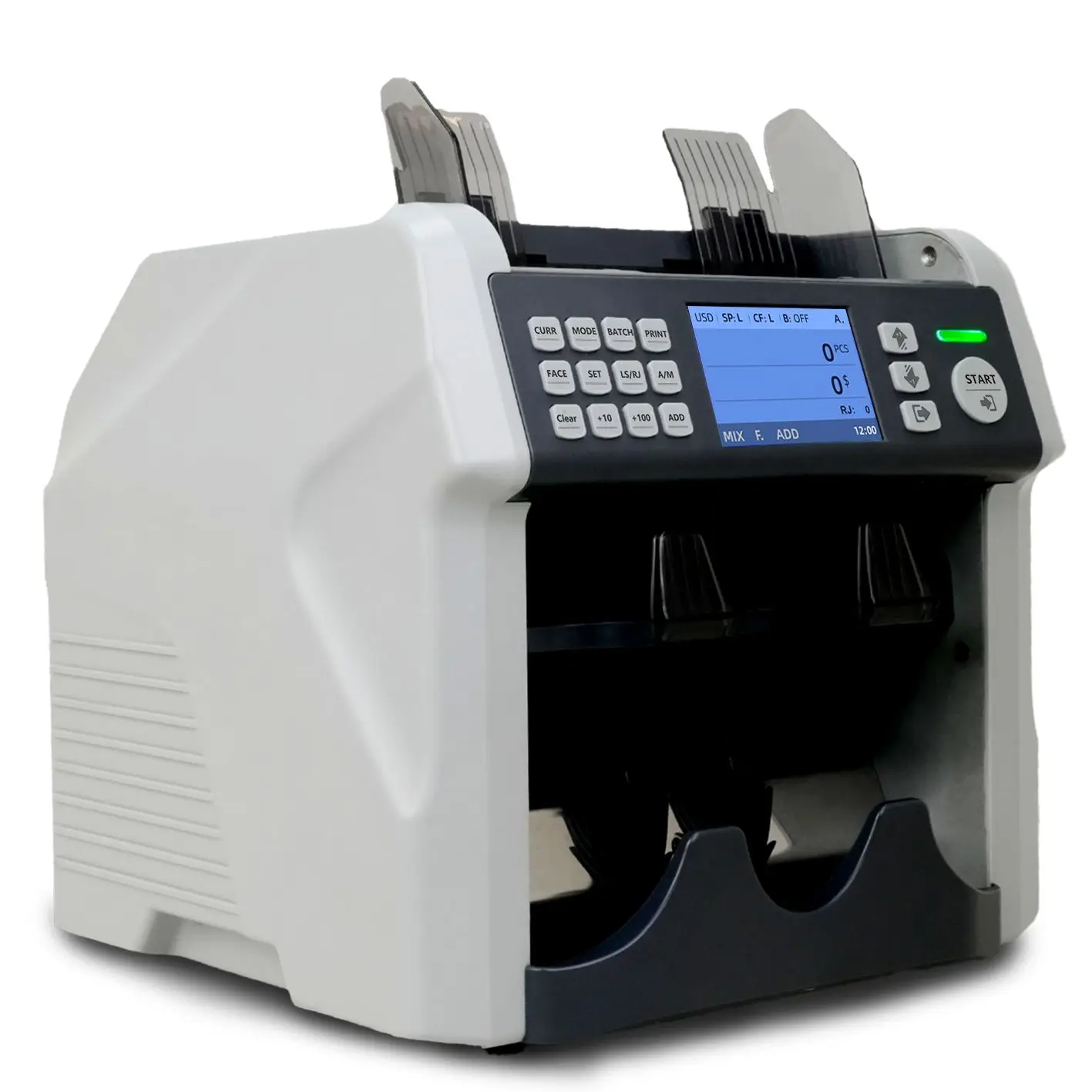 UNION 200A 2024 ECB Approved automatic two pocket counterfeit money detector money counter money counting machine with print