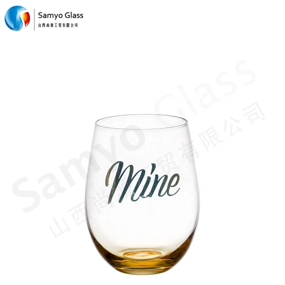 Samyos China Manufacturer Unique Products 2018 Stemless Wine Glass Tumbler Cups