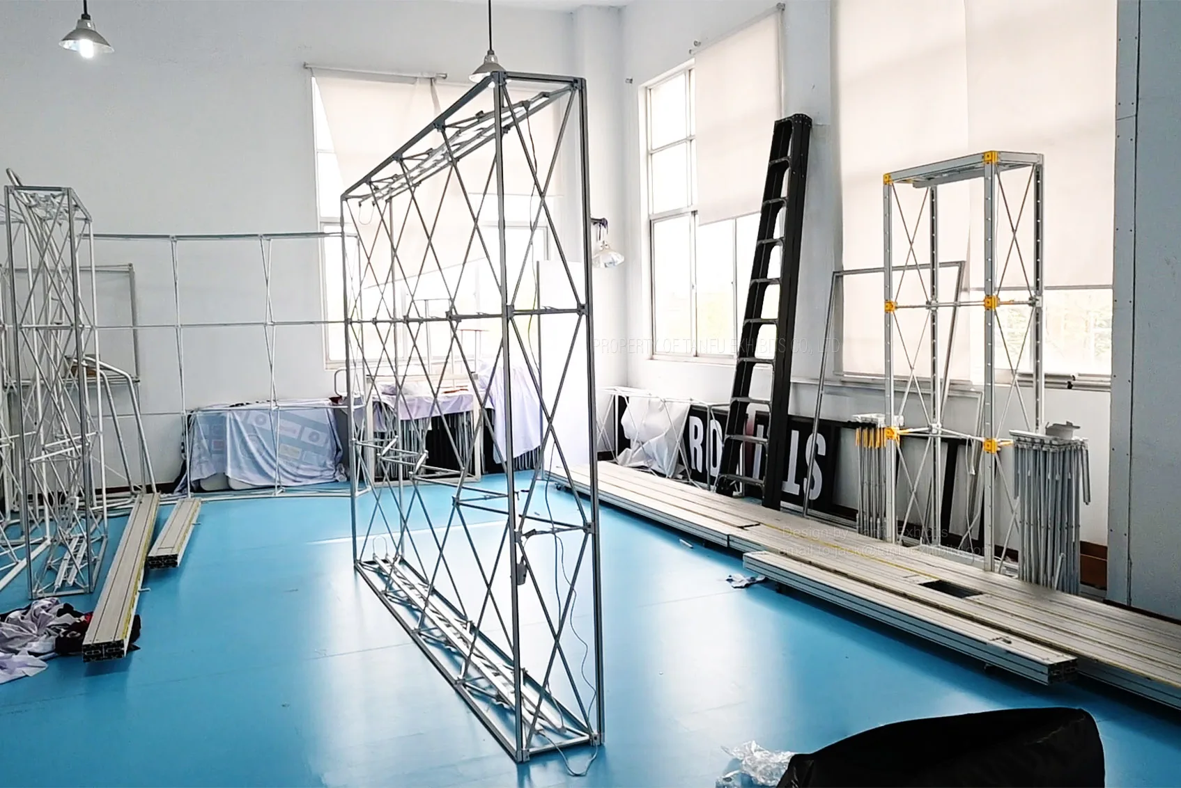 Customized Trade Show Backdrop Wall Pop up Backlit Light Box Backdrop