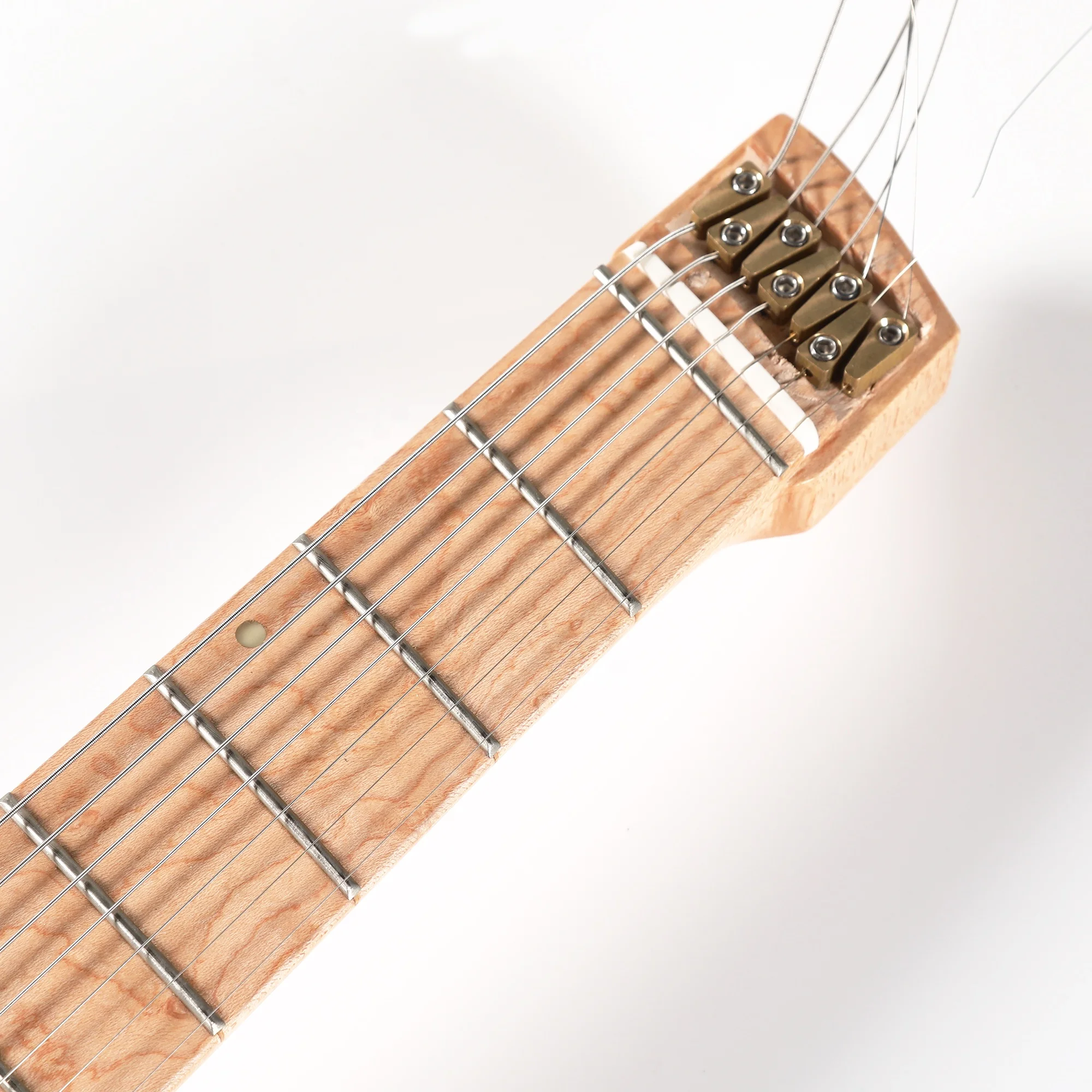 Batking 7 String  Fanned Fret Headless Electric Travel Guitar with Multiscale Birdeyes Fingerboard  Of Luminous Inlay