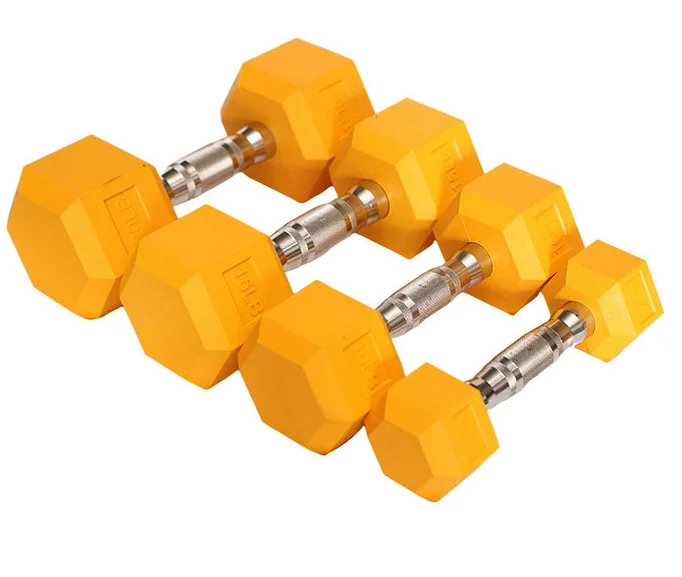 IronHawk dumbbells  Quality Colored Wrapped Weight-lifting Dumbbells rubber Coated Dumbbell