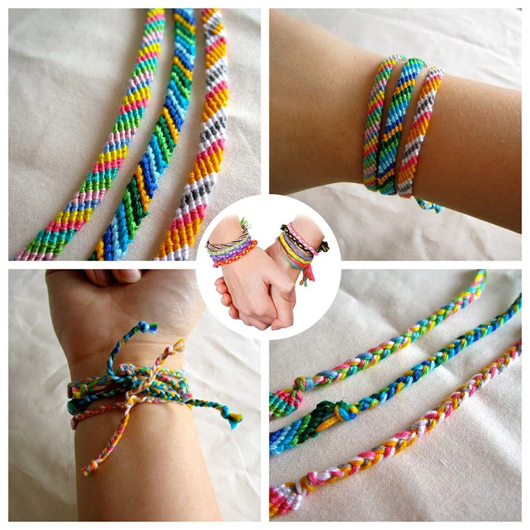 
Embroidery floss friendship bracelet string 150 skeins multi-color cross stitch thread with color numbers 