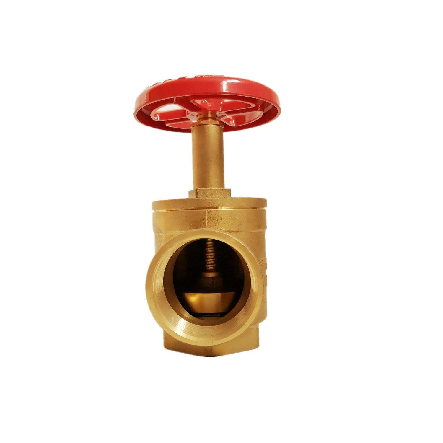 Brass American DN65 right angle threaded fire hydrant water valve, brass right angle fire hydrant water valve